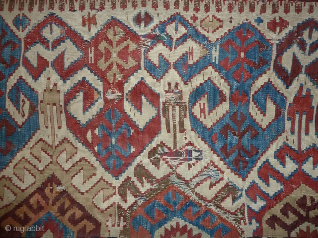 Roughly a quarter of an anatolian kilim                          