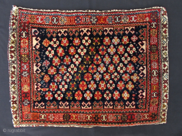 Qashgai Bagface,50x70,ca.1900,fine weave,velvety full pile,all natural dyes.                          