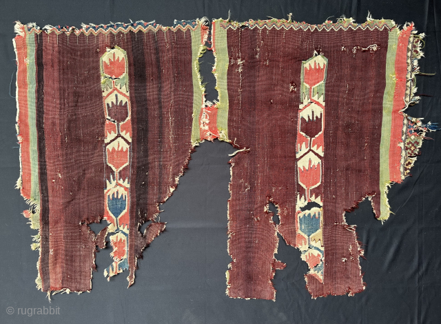 Anatolian kilim fragment, South-Eeast (?), pre-1850, 2 part fragment, 127 x 88 cm, contact: matthiaswohlgemuth@gmx.ch                  