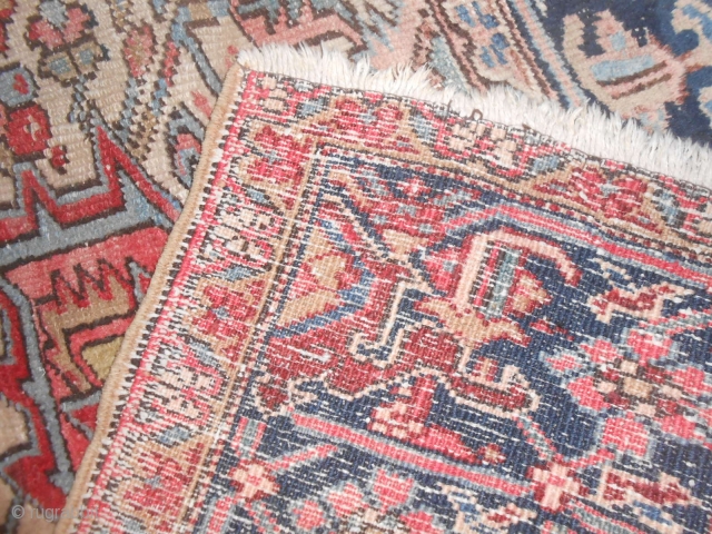 356 x 266 cm
Oriental carpet AZERBAIJAN HERIS  Very old Heris, not a Karageh or Gorevan or AHAAR.
This is an Heris (look the reverse /knot). 
Very old piece with a very discount  ...