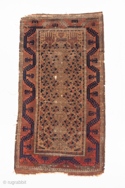 BALUCH rug turn of the century (dated 1902)...Size 172x94 cm                       