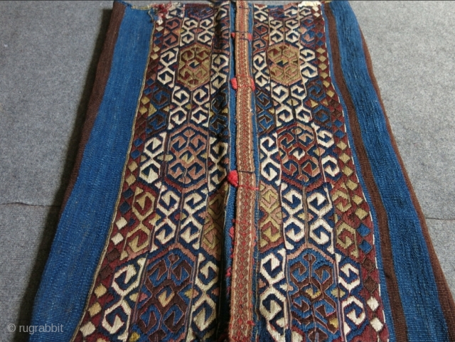 Southeastern Anatolian Kurdish chuval.Circa 1900-20. Size: 100 cm x 67 cm (39" x 26").
                   