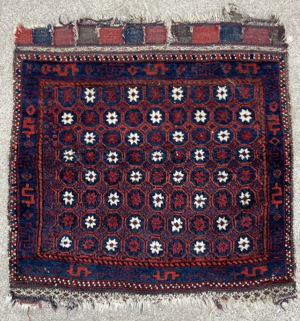 Baluch Bagface with Stars in Tile pattern - 27" x 27" - 69 x 69 cm                 