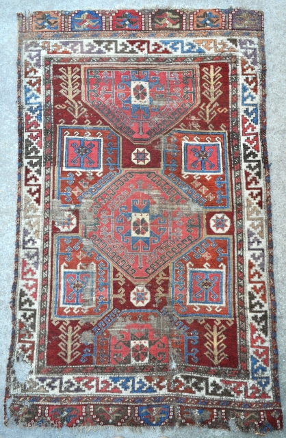 Exceptional 18th c. Konya Basarakavak rug with excellent saturated colors, a true Anatolian collectors Gem, rare find. - about 4'0 x 6'7 - 122 x 201 cm.      