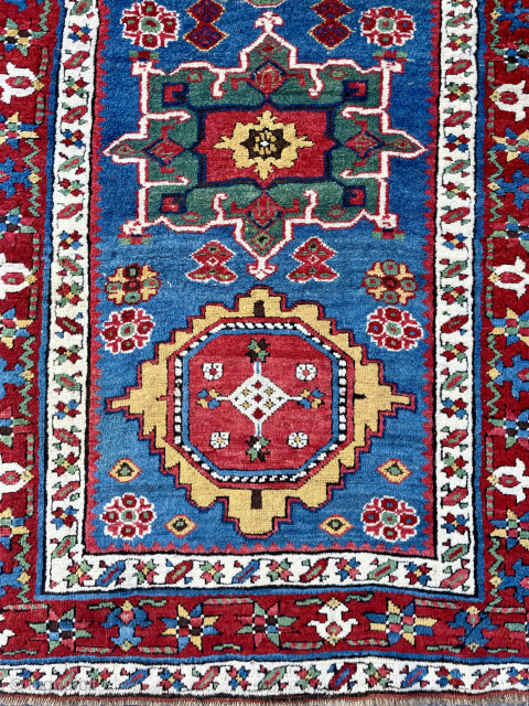 Antique South Caucasian Karadagh Long rug/runner - 3'0 x 9'3 - email yorukrugs@gmail.com for details                  