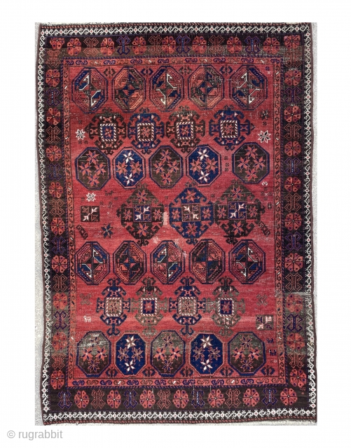 Beautiful Old Baluch Rug from a rare group of known and published pieces - contact for details...                
