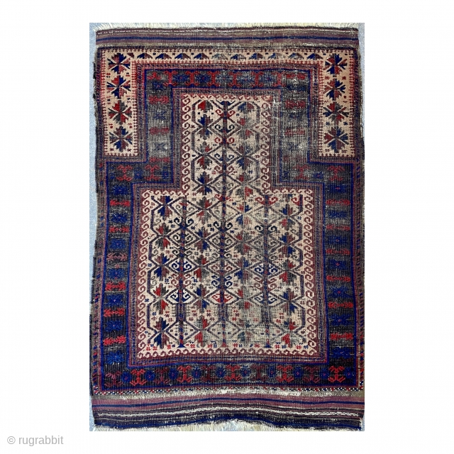 Early & Rare Baluch Prayer Rug                           