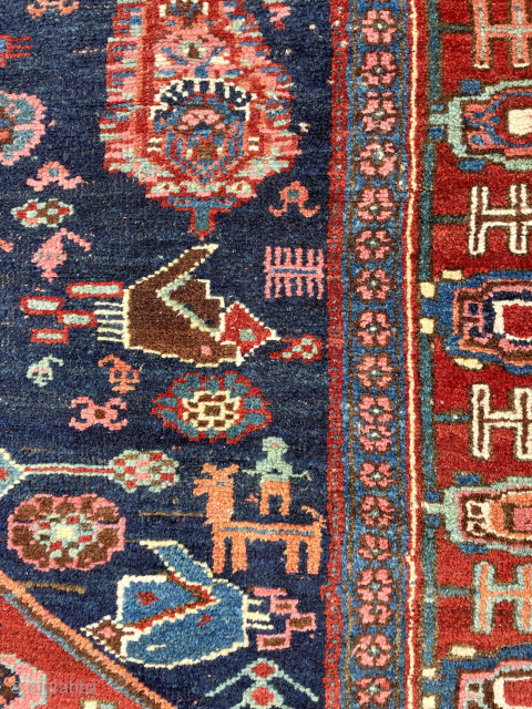 Antique Bidjar Rug - wool foundation - about 4’10 x 6’10 - email yorukrugs@gmail.com for details                 