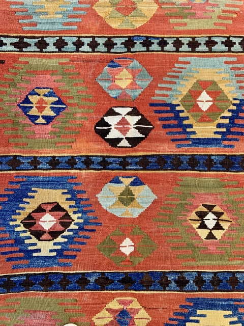 West Anatolian Dazkiri/Afyon Kilim - late 19th c. - 4'10 x 8'6 / 147 x 259 cm.                