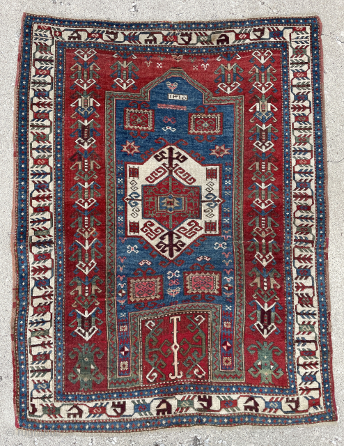 Caucasian Fachralo Kazak Rug - email yorukrugs@gmail.com                          