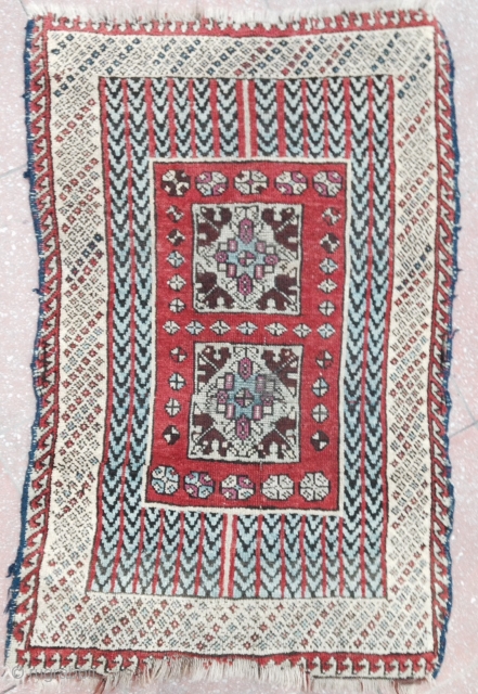 December sale : 
An unusual East Anatolian ( Sivas area ) Yastik in condition as photos .
Size : 94x61cm ,  Second half 19th !        