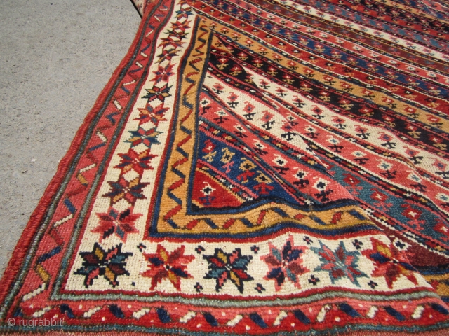 Old Kuchan kurd.150 years old all natural colors and beautiful colors.
very good condition.size 365x152.                   