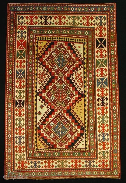 Kazak,    224 x 147 cm /7\'4\" x 4\'10\" ft   19th Century (No.18063)                