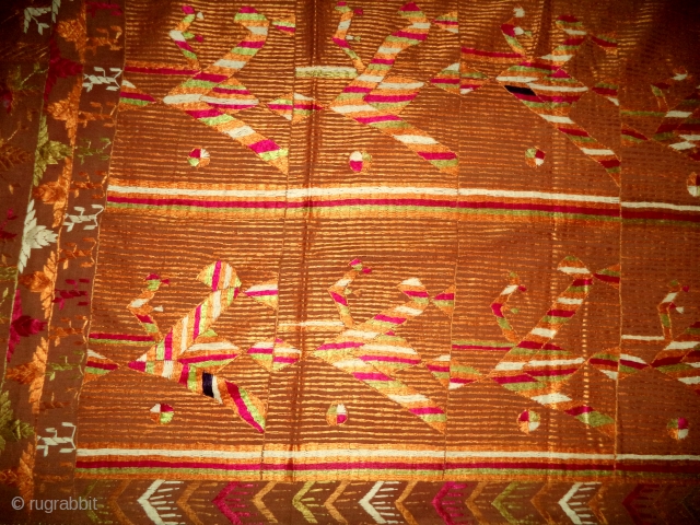 Antique phulkari from Punjab, india                            