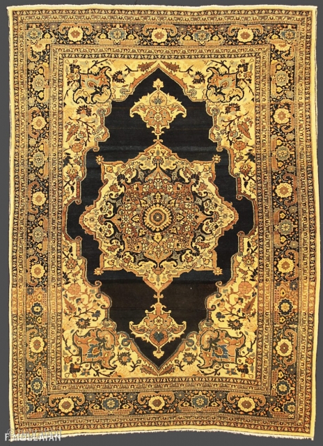 Beautiful Antique Persian Tabriz Hadji Djalili Rug, ca. 1900
180 × 130 cm (5' 10" × 4' 3")                
