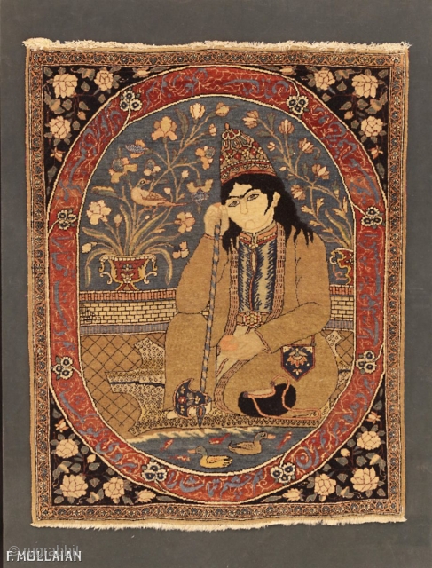 A Framed Antique Persian Pictorial Kashan Mohtasham Rug, 1880-1900

83 × 65 cm (2' 8" × 2' 1")


Very special piece              