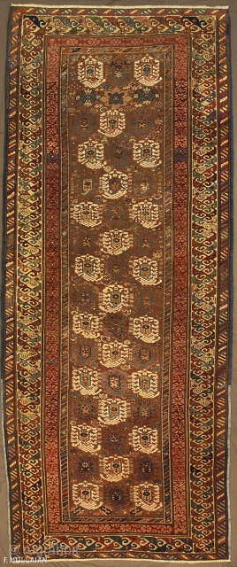 Antique Caucasian Kuba (Quba) Rug, ca. 1880
262 × 110 cm (8' 7" × 3' 7")
                  