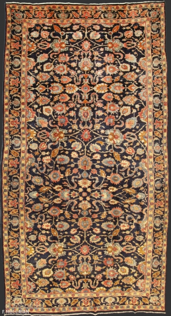 Beautiful Antique Persian Saruk Mohajeran Gallery Size Carpet, ca. 1900

423 × 220 cm (13' 10" × 7' 2")               