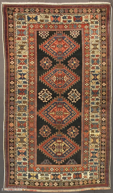 Beautiful Antique Caucasian Lezghi Rug, 1900-1920
253 × 150 cm (8' 3" × 4' 11")

Price for Extra EU citizens/UE Companies: €1,500.00             