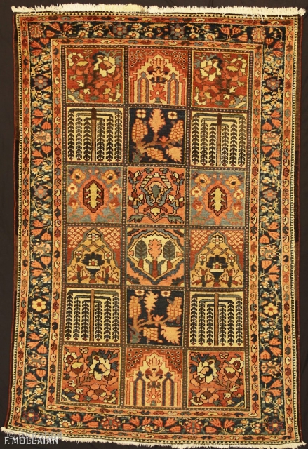 Beautiful Tribal Antique Persian Bakhtiari Rug, ca. 1940,

205 × 136 cm (6' 8" × 4' 5"),

The price for Extra EU citizens/UE Companies: €2,377.05.

          