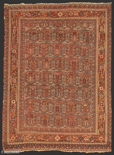 Lovely Antique Persian All-Over Afshari Rug, ca. 1880,
179 × 132 cm (5' 10" × 4' 3")
                 