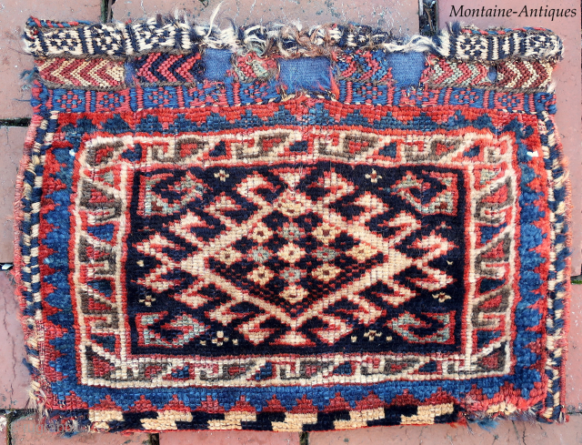 Southwest Persian Chanta Bag--approx 11 × 15”

Possibly Luristan. Ethnographic and Interesting because this was someone’s coveted little personal bag. Interest in tribal textiles eventually compelled JD to seek things other than Baluch.

Ex  ...