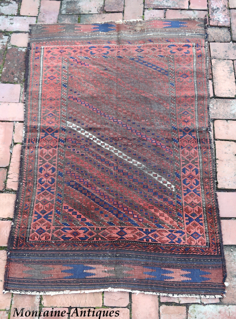 Khorasan Baluch Rug-- approx 34 × 50”


Diagonal stripes with Herati-esque border. Eastern Persia. 

Ex James Douglas personal collection. Mr. Douglas was a scholar and aficionado of Mideast tribal weaving who’s research and  ...