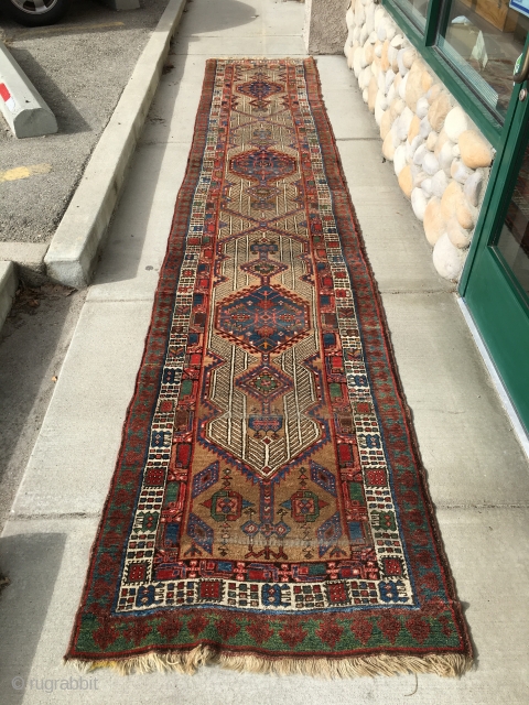 Old Serab with 8 horizontal wear area's.  This runner is 3'x 15'7", needs a bath, nice rug.  I also have another Serab runner very similar to this one but in  ...