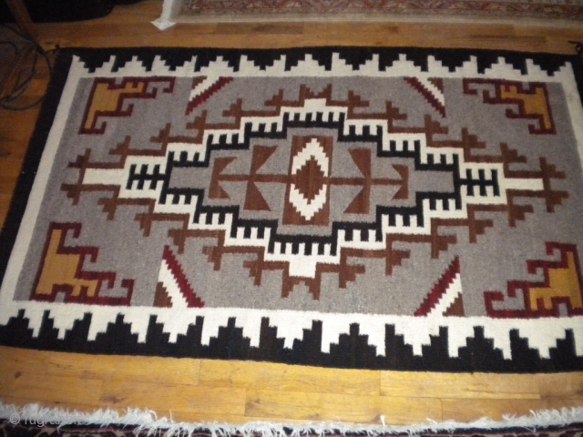 For sale is a 3x5 Klagetoh Navajo rug from the 1970's, possibly 1960's.                    