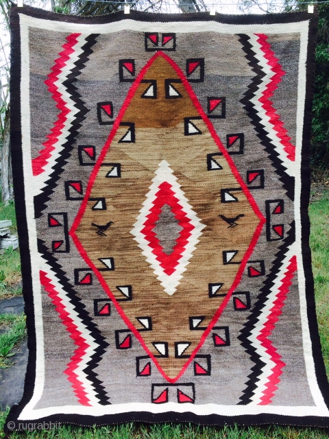 Nice vintage Navajo measuring 4'x 5'7".  More pics available upon request.                     