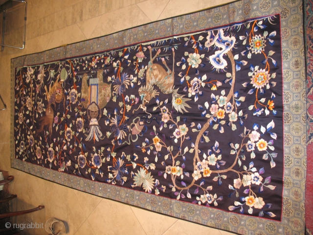 19th-century Chinese 
Excellent condition 
Size: 109 X 278 cm 
ITEM NO. 6                     