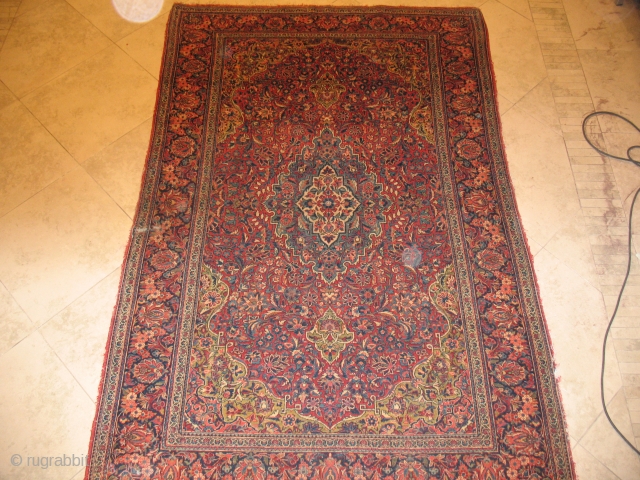 ANTIQUE KASHAN
CIRCA 1900
GOOD CONDITION
SIZE : 128 X 203 
ITEM NO. 67
                      