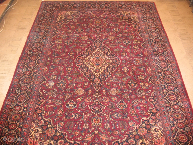 KASHAN 70 YEARS 
GOOD CONDITION
SIZE : 198 X 284
ITEM NO. 87                      