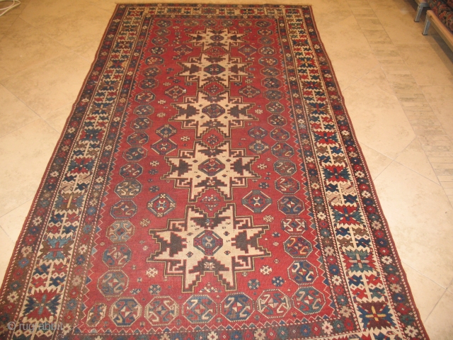 SHIRVAN  ZIVA CIRCA 1900
GOOD CONDITION
SIZE : 132 X 253
ITEM NO. 102                     