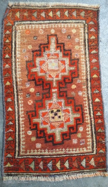 Old balochi with very soft wool. Size 98x58 cm                        