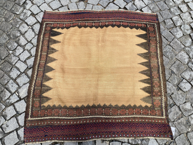 Baluch antique camel color, 
Size:114x110 cm                           