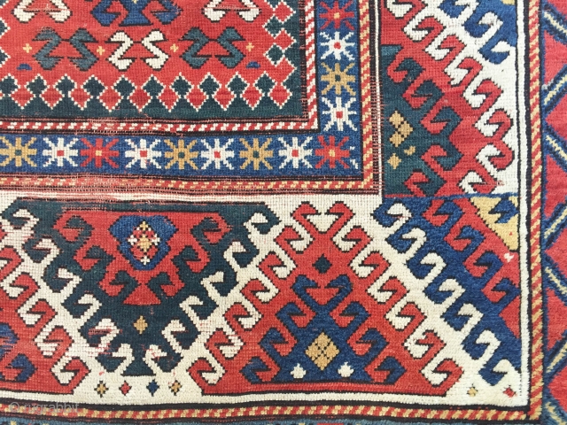 Kazak Bordjalou -- circa 1880 -- 122 cm. X 198 cm.                      