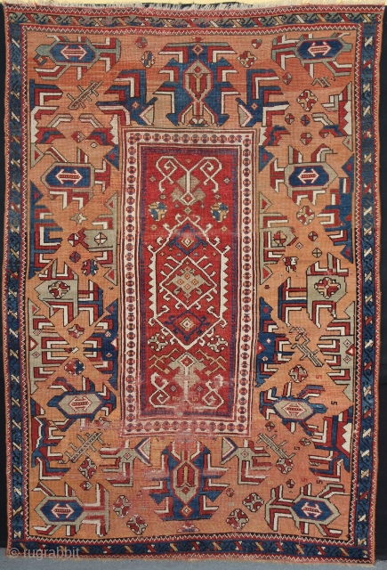 West or Central Anatolian ? village rug. 
Circa 18th Century.
Added some pictures of similar ones from catalogues.
Size: 58" x 87" - 147 cm x 220 cm.       