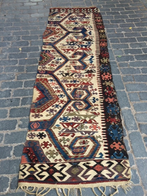 West Anatolian Kilim Half.                             