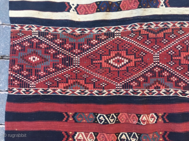 Kars kağızman kilim in perfect condition.İt has Sumak,Zili and cicim weaving.                      