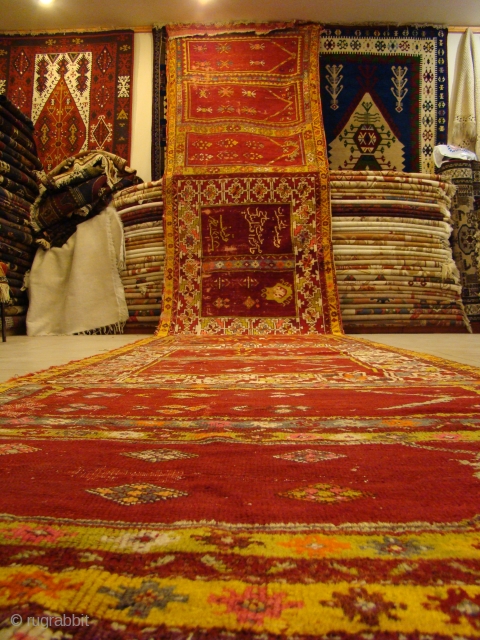 19th century Sivas runner,
Date on carpet is 1328(1910 Gre.Cal) Muslim Calendar.
665cm x 125cm
21ft 9 13/16 inch x 4ft 1 7/32 inch
            