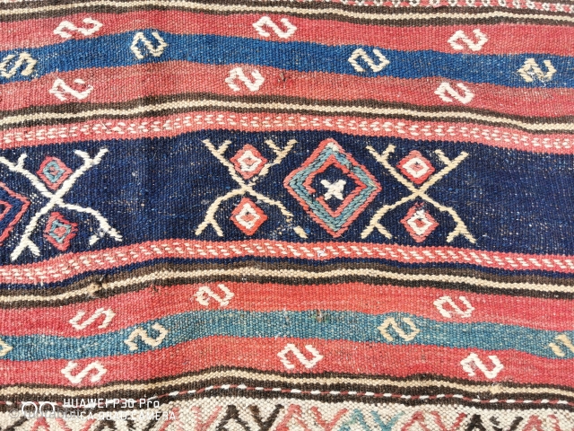 Antique Persian  Kilim size 334cm 150 cm                         