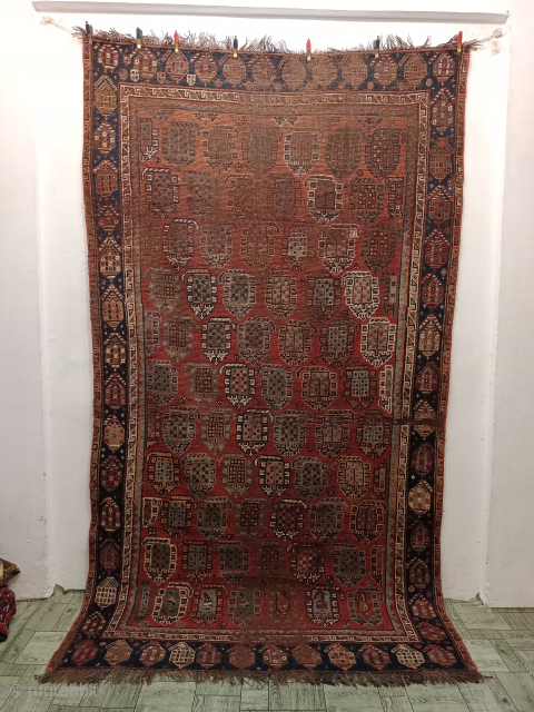 Antique Gorgeous Hand Knotted Worn Distressed South West Persian Rug.Size 254×143 Cm.Contact For More Info And Price Nabizadah_carpets@yahoo.com               
