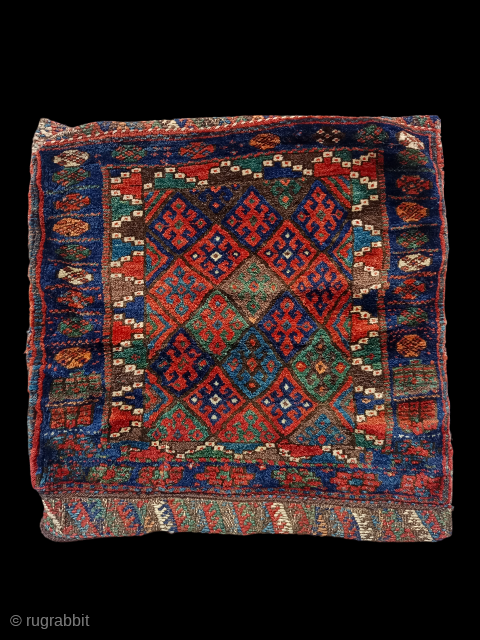 Antique Collectible Kurdish Jaff Wool Bag With Original Backing Size 57×57 cm Soft and Shiny Wool Good Age and Good Condition Contact for more info and price nabizadah_carpets@yahoo.com     