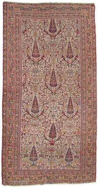 Nagel Auction September 7, 2010. Lot 155, Afschar, South Persia, circa 1800. 254 cm x 144 cm. Full catalogue online now www.auction.de           