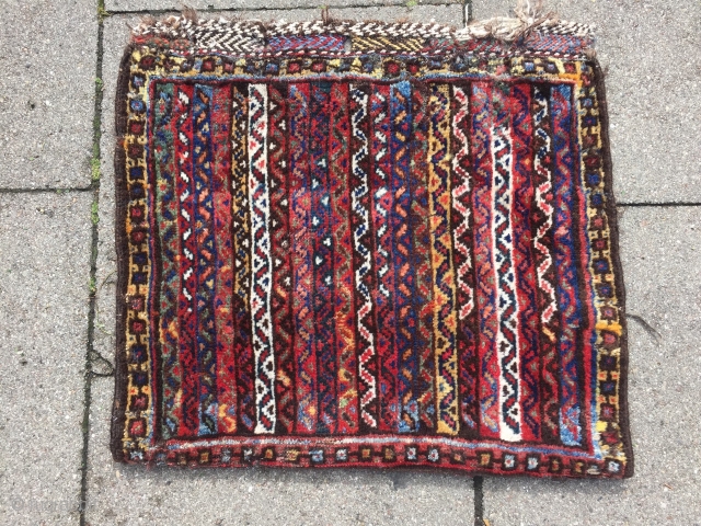 Antique Southpersian Luri bagface, size: 65x60cm / 2'1''ft x 2ft                       