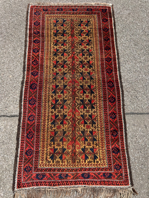 A very nice antique camel field Baluch rug with lots of animals. Nice collector´s piece . Size : ca 180cm x 90cm / 6ft x 3ft http://www.najib.de  you can also contact  ...