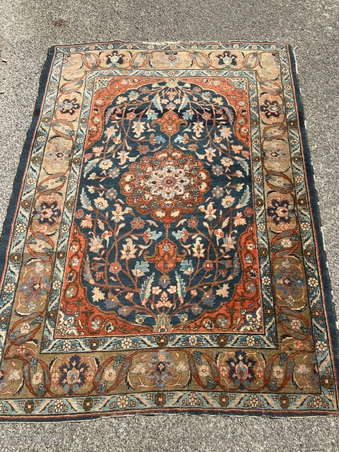 Very nice antique Northwest Persian rug, woven on a wool foundation. Beautiful camel border and drawing. Size: 200x145cm / 6’6ft by 4’8ft Vintage condition, some light wear http://www.najib.de     