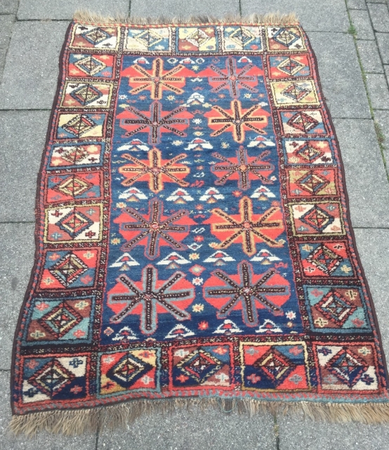 Antique Kurdi rug, beautiful drawing, size: 160x110cm / 5'3''ft x 3'6''ft  www.najib.de                    