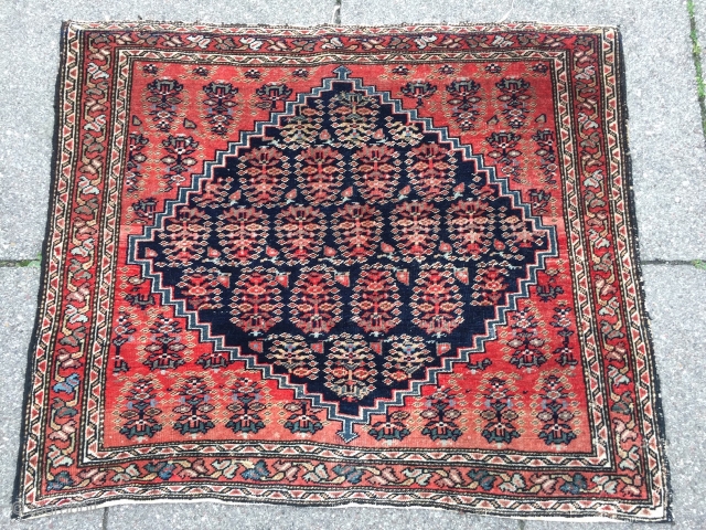 Fine antique Persian Ferahan Poshti, size: ca. 78x64cm / 2'6''ft x 2'1''ft  www.najib.de                   